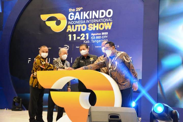 Pembukaan GIIAS 2022 di ICE BSD, Pagedangan, Kabupaten Tangerang. (RIK)