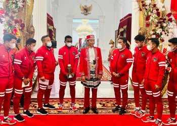Presiden Jokowi Terima Timnas U-16 di Istana Merdeka