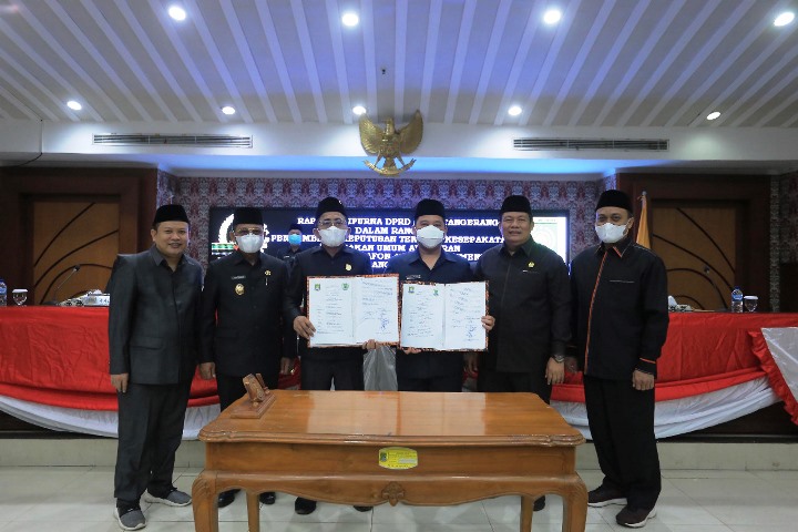 Rapat paripurna DPRD Kota Tangerang. (KEY)