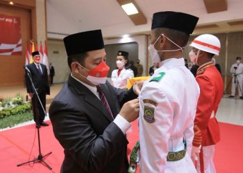 Disaksikan Forkominda, Walikota Arief Kukuhkan Paskibraka