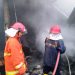 22 Kios Hangus, Enam Unit Mobil Damkar Padamkan Kebakaran Pasar Sentiong