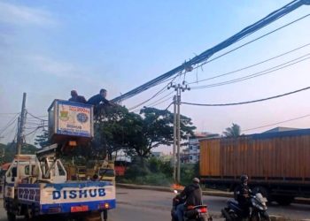 Dishub Kabupaten Tangerang Relokasi PJU di Kosambi