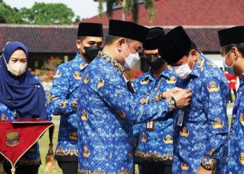 Sekda Terima Satyalencana Karya Satya 30 Tahun dari Jokowi