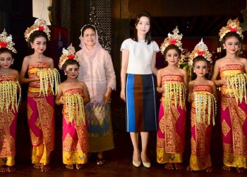 Ibu Iriana Melakukan Jamuan Minum Teh dengan Madam Kim Keon-hee