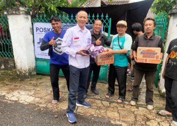 Posko Logistik JMSI Jawa Barat Distribusikan Bantuan Korban Gempa Cianjur