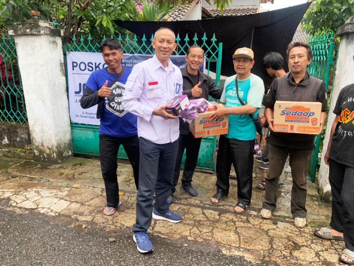 JMSI Jawa Barat beri bantuan korban gempa Cianjur. (IST)