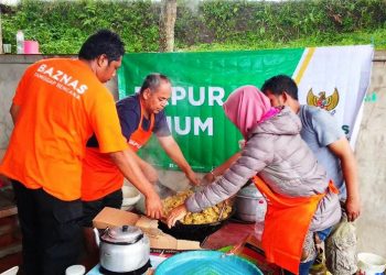 Penuhi Kebutuhan Korban Gempa, BAZNAS Bangun Dapur Umum