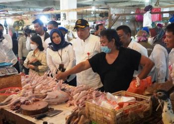 Pantau Stok dan Harga Sembako Jepang Nataru, Bupati Zaki Sambangi Pasar Tradisional