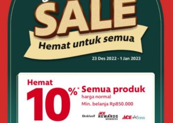 Tutup Tahun, Ace Hardware Living Plaza Bintaro Beri Diskon 10 Persen