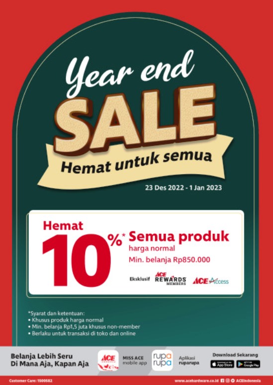Promo Ace Hardware Living Plaza Bintaro, Kota Tangsel. (IST)