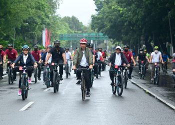 Awali Keketuaan ASEAN 2023, Presiden Bersepeda dan Jalan ke Bundaran HI