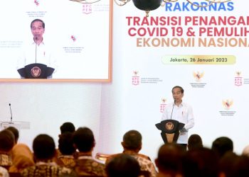 Buka Rakornas Transisi PC-PEN, Presiden Jokowi Apresiasi Kerja Keras Jajaran Tangani Pandemi