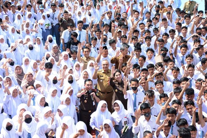 Delrasi anti tawuran di SMK Yapisda, Cisoka, Kabupaten Tangerang. (RIK)