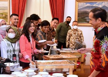 Presiden Jokowi Silaturahmi dengan Wartawan Istana