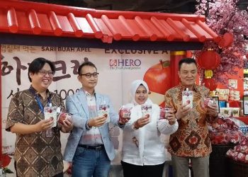 Pertama di Indonesia, Hero Supermarket Dipercaya Pasarkan Jus Apel asli Korea Selatan