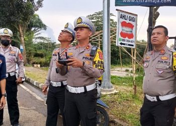 Polresta Tangerang Uji Coba Tilang ETLE Pakai Drone