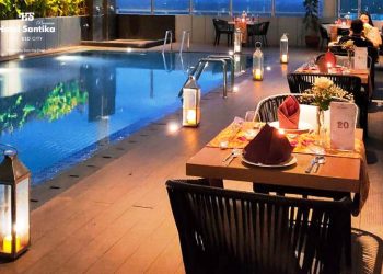 Romantisnya Valentine Dinner di Rooftop Hotel Santika Premiere ICE-BSD City