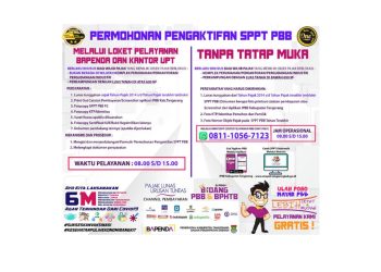 Mulai 13 Februari, Warga Kabupaten Tangerang Sudah Bisa Aktiviasi SPPT PBB
