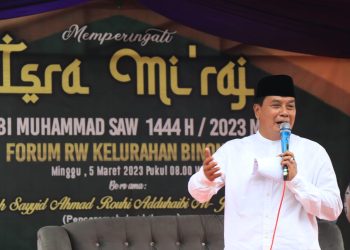 Hadiri Peringatan Isra Mi’raj, Sekda Ajak Masyarakat Binong Jalankan Syiar Islam