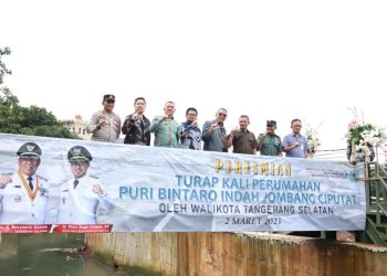 Atasi Banjir, Pembangunan Turap Kali Puri Bintaro Indah Diresmikan 