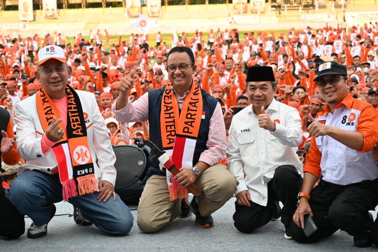 Capres Anies Baswedan saat aple siaga PKS di Kota Serang. (IST)