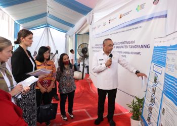 Delegasi Amerika Serikat Kunjungi Lokasi Program Sanitasi Aman Kabupaten Tangerang