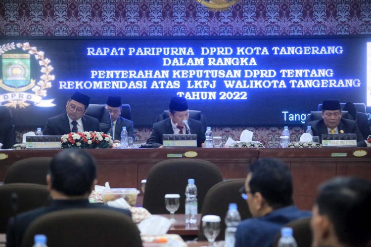Rapat Paripurna DPRD Kota Tangerang. (KEY)