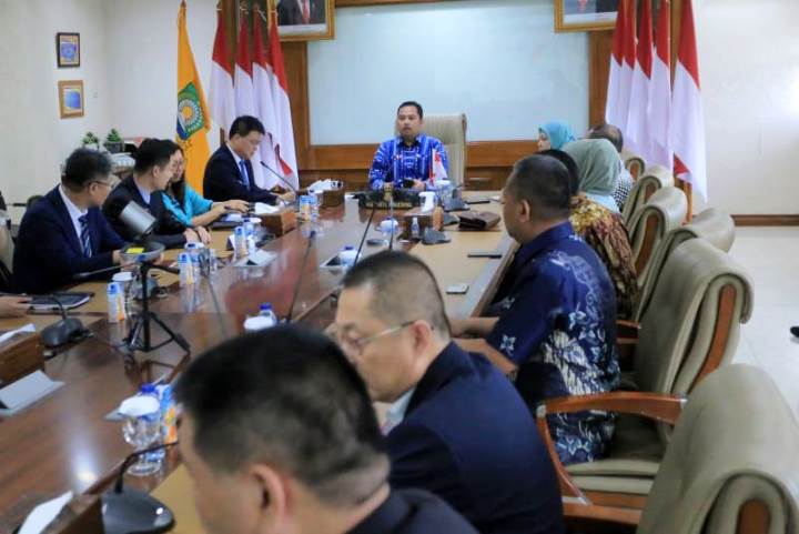 Walikota Tangerang Arief menerima kunjungan dari Pemerintah Bo Xing County. (KEY)
