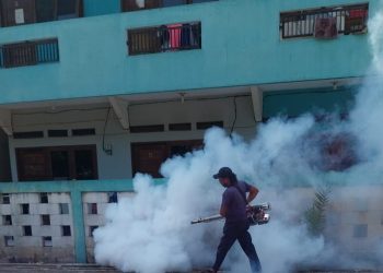 Cegah DBD, Pemukiman Sekitaran PT Indah Kiat Tangerang Difogging