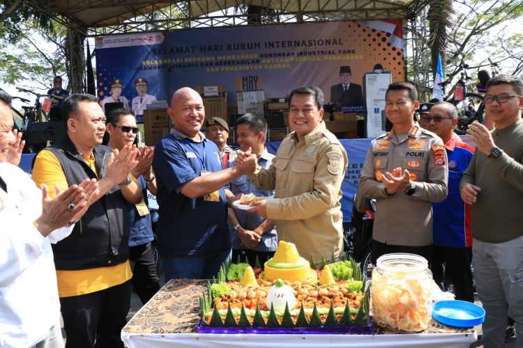 Peringatan May Day di Kabupaten Tangerang. (RIK)