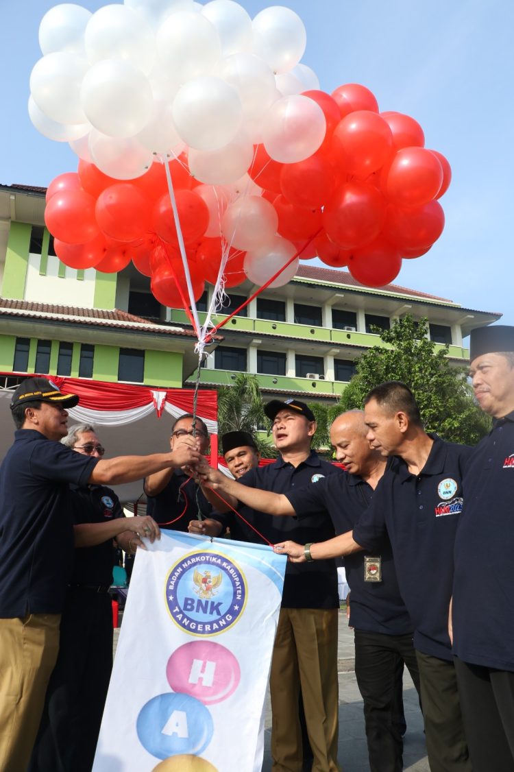 Peringatan Hari Anti Narkotika Internasional di Pemkab Tangerang. (RIK)