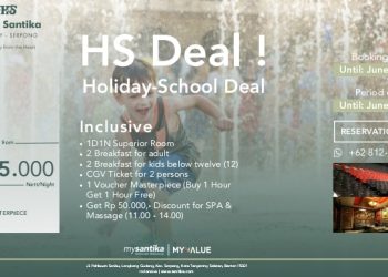Liburan Keluarga, Hotel Santika BSD Siapkan Promo Holiday School Deal