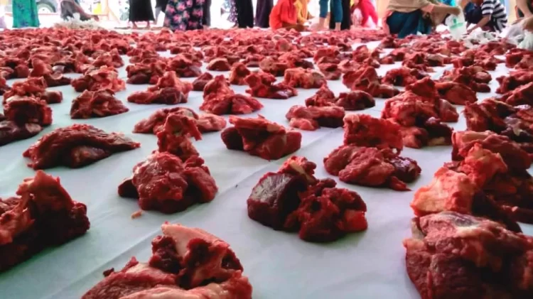 Ilustrasi daging kurban. (NET)