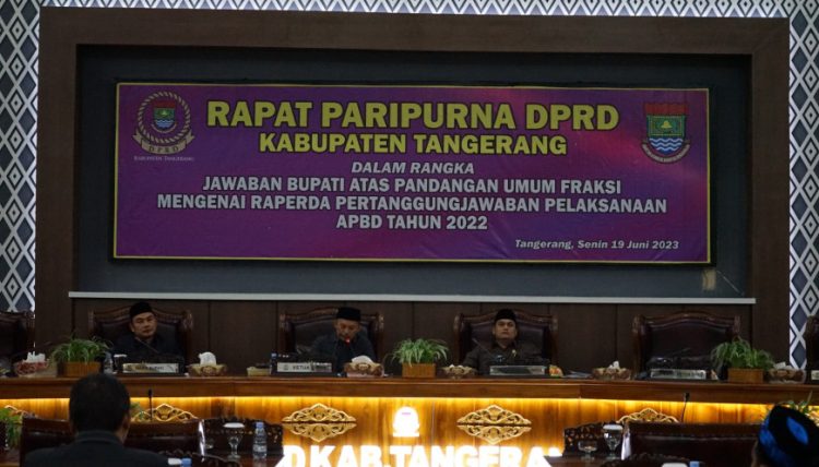 Rapat Paripurna DPRD Kabupaten Tangerang. (RIK)