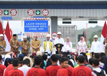 Presiden Jokowi Resmikan Jalan Tol Ruas Bengkulu-Taba Penanjung