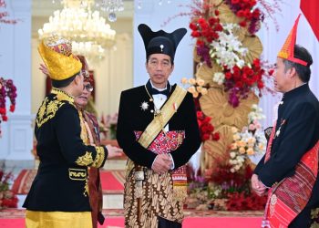 Presiden Jokowi Kenakan Pakaian Khas Kesunanan Surakarta pada HUT Ke-78 RI