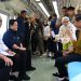 Presiden Jokowi Jajal LRT Jabodebek
