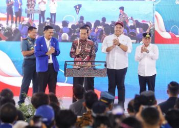 Menpora Dito Dampingi Presiden Jokowi Buka Rakernas GAMKI 2023 di Medan