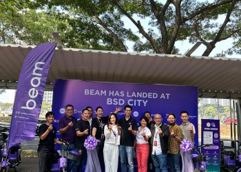 Komitmen Sinar Mas Land Wujudkan Kota Hijau, Sepeda Listrik Beam Mobility Kini Hadir di Kawasan BSD
