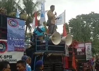 Buruh Tangerang Raya Tolak Penetapan UMK 2024