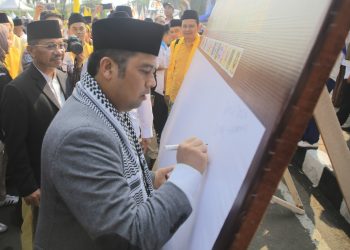 Kirab Pemilu di Kota Tangerang, Ketua Parpol Tandatangani Deklarasi Damai