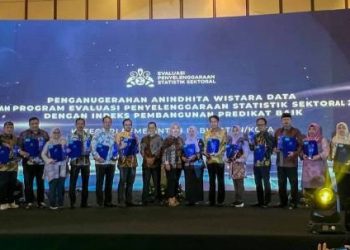 Mantap! Pemkot Raih Anindhita Wistara Data dari BPS