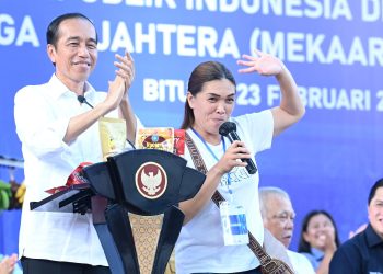 Presiden Ajak Nasabah PNM Mekaar di Bitung Jaga Semangat dan Disiplin dalam Berusaha
