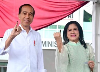 Presiden Jokowi dan Ibu Iriana Gunakan Hak Pilih pada Pemilu 2024