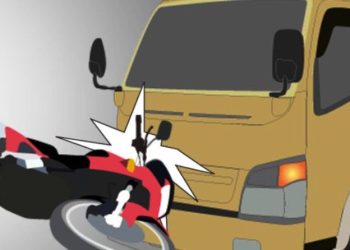 Hantam Truk Mogok di Jalan Raya Ciater, Pesepeda Motor Luka Parah