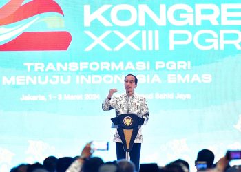 Buka Kongres XXIII PGRI, Presiden Tegaskan Pentingnya Lingkungan Sekolah yang Aman