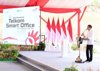 Groundbreaking Telkom Smart Office, Presiden Jokowi: Tingkatkan Konektivitas Digital di IKN