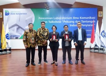 Universitas Dian Nusantara Resmikan Laboratorium Ilmu Komunikasi dan Live Streaming Talkshow Perdana