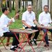 Momen Presiden Jokowi Nikmati Udara Pagi dan Sarapan Rebusan di IKN