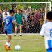 Saat Presiden Jokowi Bermain Bola dengan Anak-Anak Gorontalo